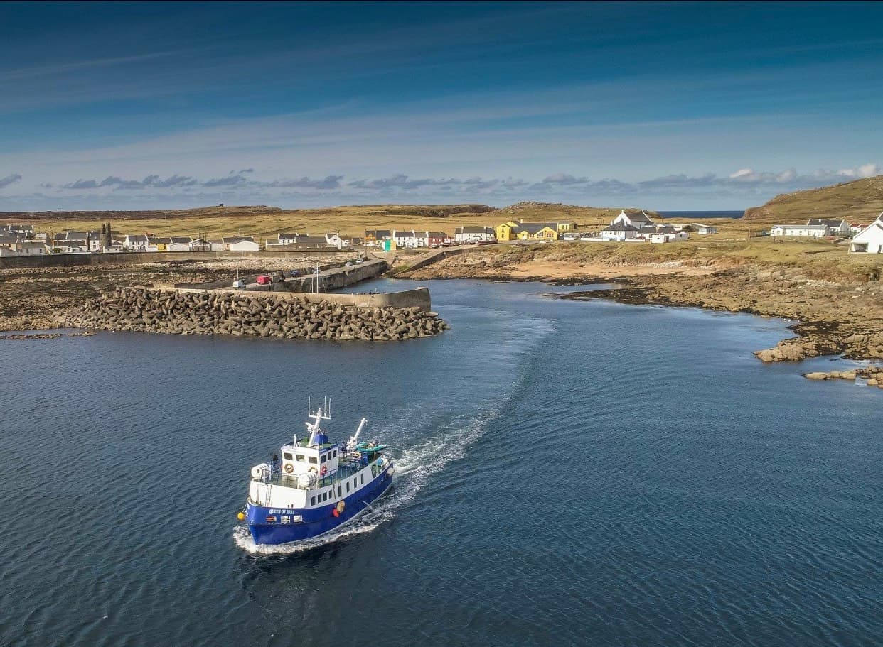 Tory Ferry arriving into Margheroarty Pier